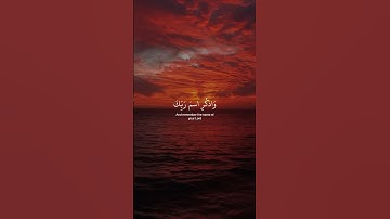 واذكر اسم ربك وتبتل إليه تبتيلا|| القارئ:عبدالرحمن مسعد