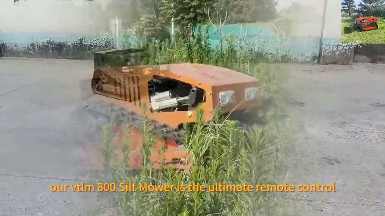 remote control rubber track weed mower made in China