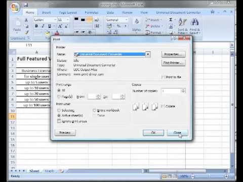 how to convert excel to pdf youtube