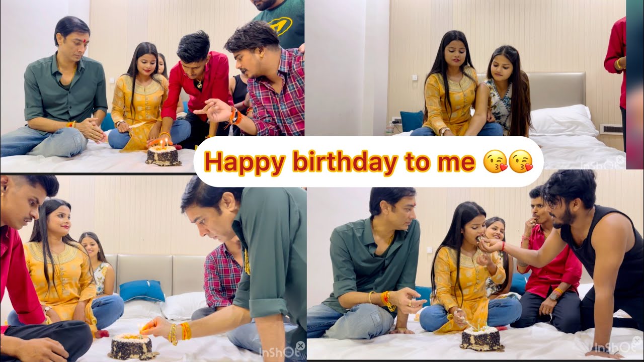 12 बजे रात में बर्थडे मनाए 🤗🥰 और खूब मस्त किए सब लोग ❤️#khusbooghazipuri #shubhamjaker 