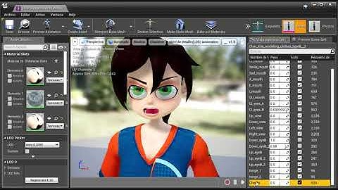 Unreal Engine 4: Prueba de Morph Targets(Blender Shape Keys)