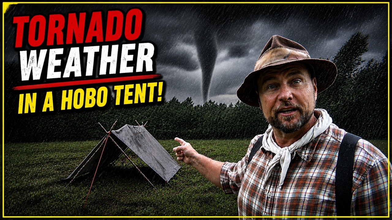 I Tested My Hobo Tent During a Tornado Warning!