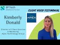 Client testimonial  sp tech review by kimberly donald  director of client services  marketing