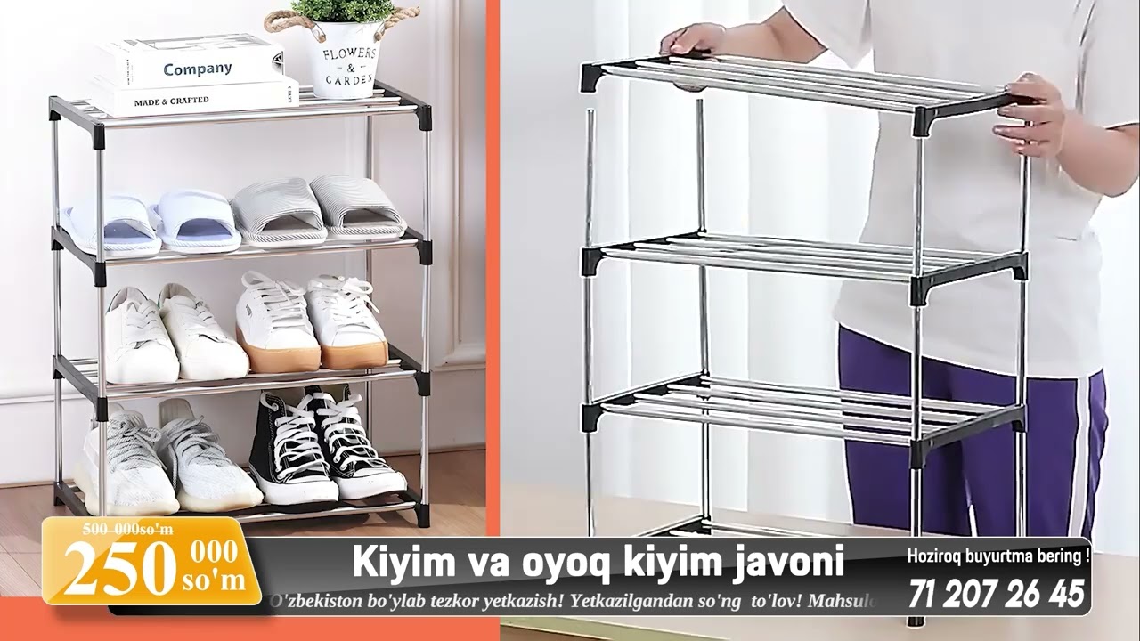 📢👕Kiyim va oyoq kiyim javoni