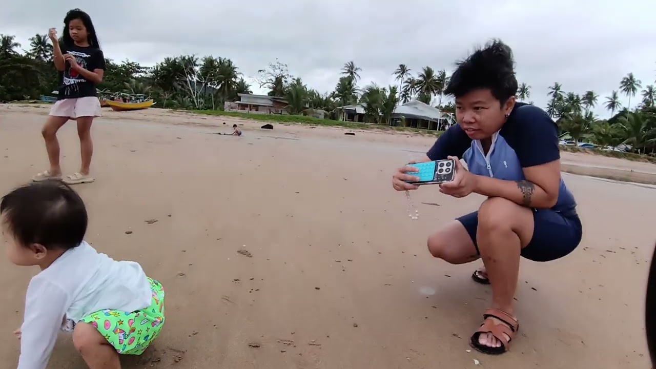 Beutifull view in Telok Melano Beach #familyvlog #beauty #nature #therapy #fyp #videoviral 