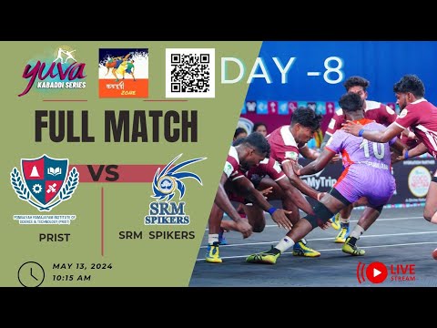 Match no 29 - PRIST VS SRM SPIKERS // Yuva kabaddi series Tamil Nadu edition 2024 #kabaddi #live