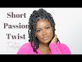 DIY SHORT PASSION TWIST AT HOME| RUBBER BAND METHOD| NO CROCHET| EASY TO DO