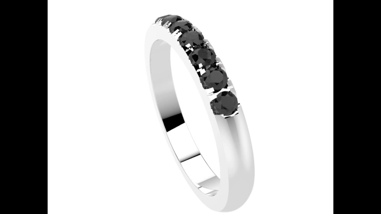 WEDDING RINGS MILA, Rings Platinium & Diamond Black YouTube