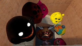 🌀SPARTAN KICKING POU BOU FAMILY FROM BOU'S REVENGE Of POU and SPRUNKI POU in BIG MAZE Garry's Mod