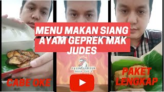 Menu Makan Siang Ayam Geprek Mak Judes (promo menu)