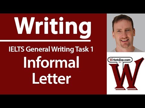 IELTS General - How to write an informal letter