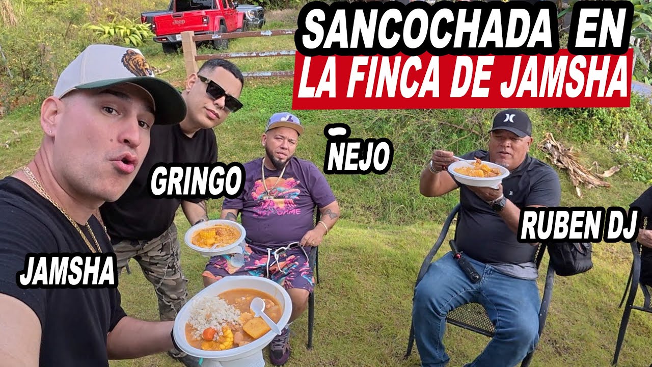 Sancocho Con Jamsha - Ñejo - Gringo y Ruben Dj En La Finca En Puerto Rico 🇵🇷