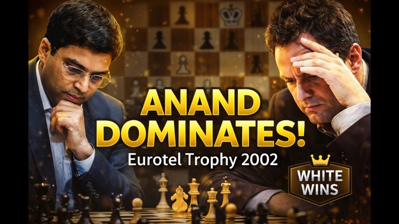 Anand vs Ivan Sokolov | Brilliant Masterclass Victory | Eurotel Trophy 2002