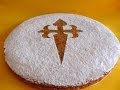 Receta de tarta de Santiago | Tarta de almendras |Tarta de almendras fácil