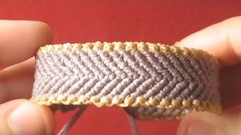 Como fazer pulseira Macrame com duas cores passo a passo.✨