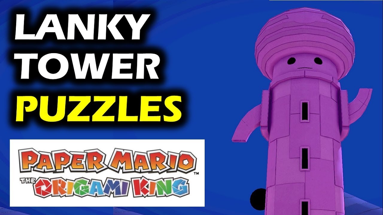 Lanky Tower Puzzle Jewel Locations Yellow Streamer Paper Mario The