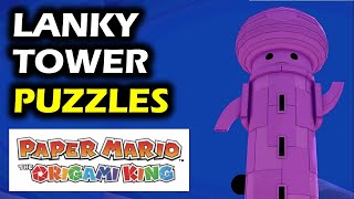 Lanky Tower Puzzle: Jewel Locations | Yellow Streamer | Paper Mario The Origami King Walkthrough screenshot 5