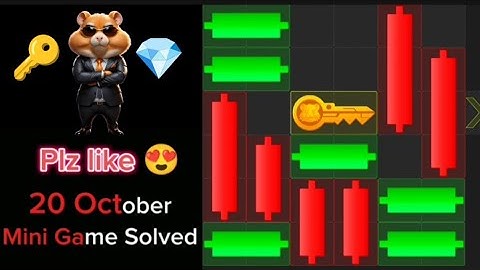 20 October Mini Game 100% Easily Solved Today| Hamster Kombat Mini Game 20 October 20 Oct Mini Game
