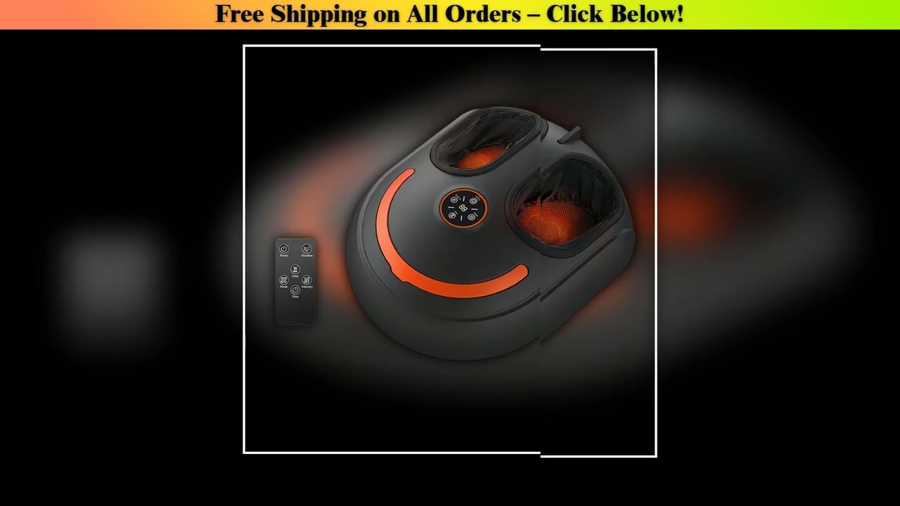 Foot Massager Roller Kneading Rhythmic Full Wrap Airbag Intelligent Hand Control Four Modes Five