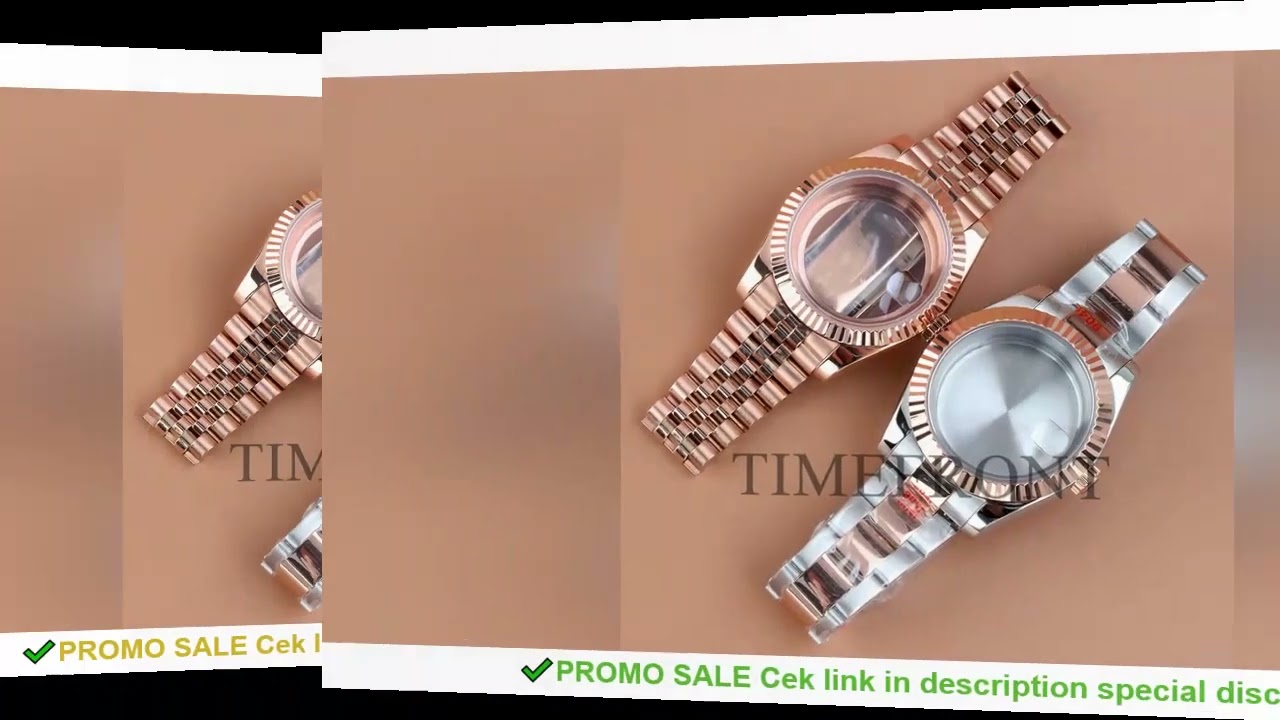 Rose Gold 36/39mm Nh35 Watch Case For DATEJUST Seiko NH35 NH36 Movement 28.5mm Dial Waterproof 316L