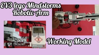 #EV3 Lego Mindstorms Robotic Arm Working Model Explanation By Narayanee.M in English#Robotic#program