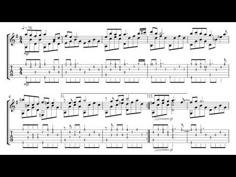 Final Fantasy 7 - On Our Way - Full Solo Guitar Arrangement with Tab