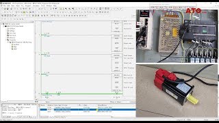 How to use the position control mode of the servo motor (by PLC pulse control)