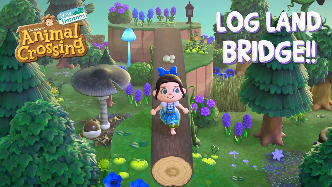 Let’s Build A Log Land Bridge! 🌳 Animal Crossing New Horizons YouTube