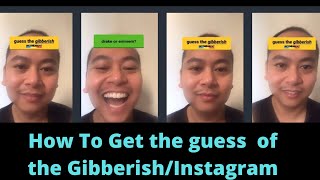 How To Get The Guess of the Gibberish Filter Instagram| Tiktok| New Filter Instagram | Gibberish screenshot 4