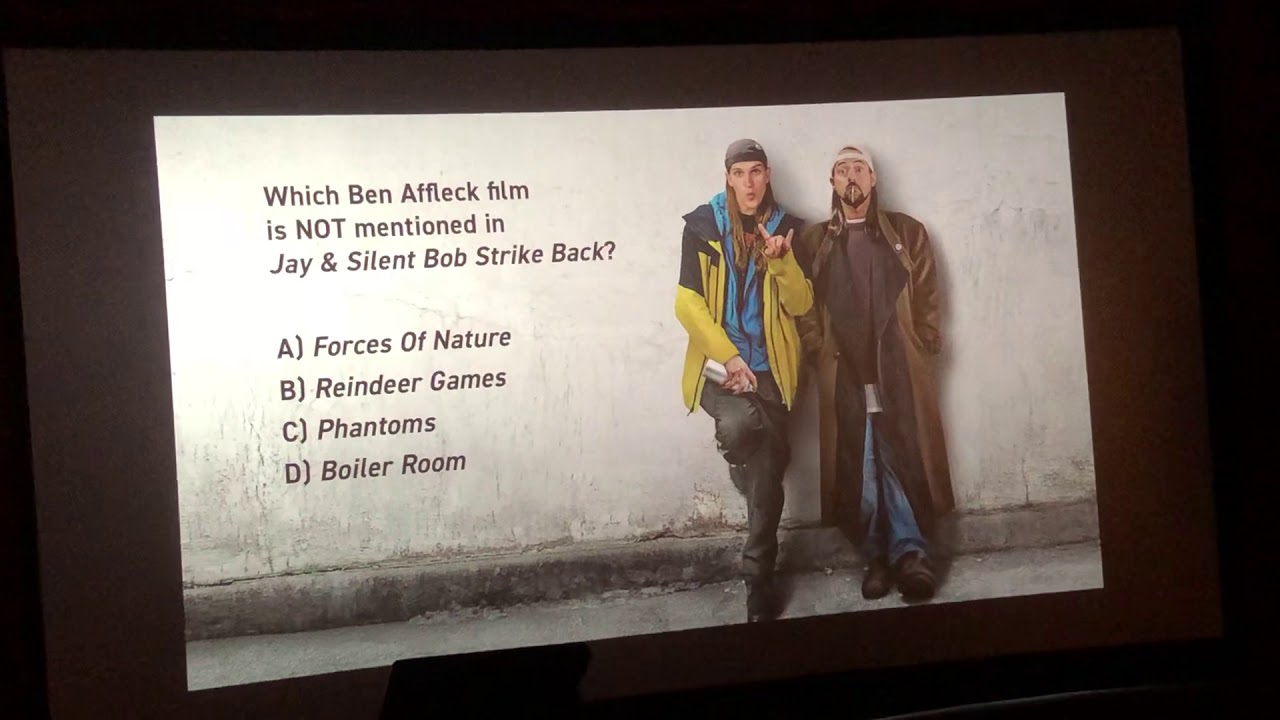 Jay and Silent Bob Reboot pre show facts and trivia