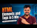 HTML Elements और Tags को 5 मिनट में सीखें | Lecture-2