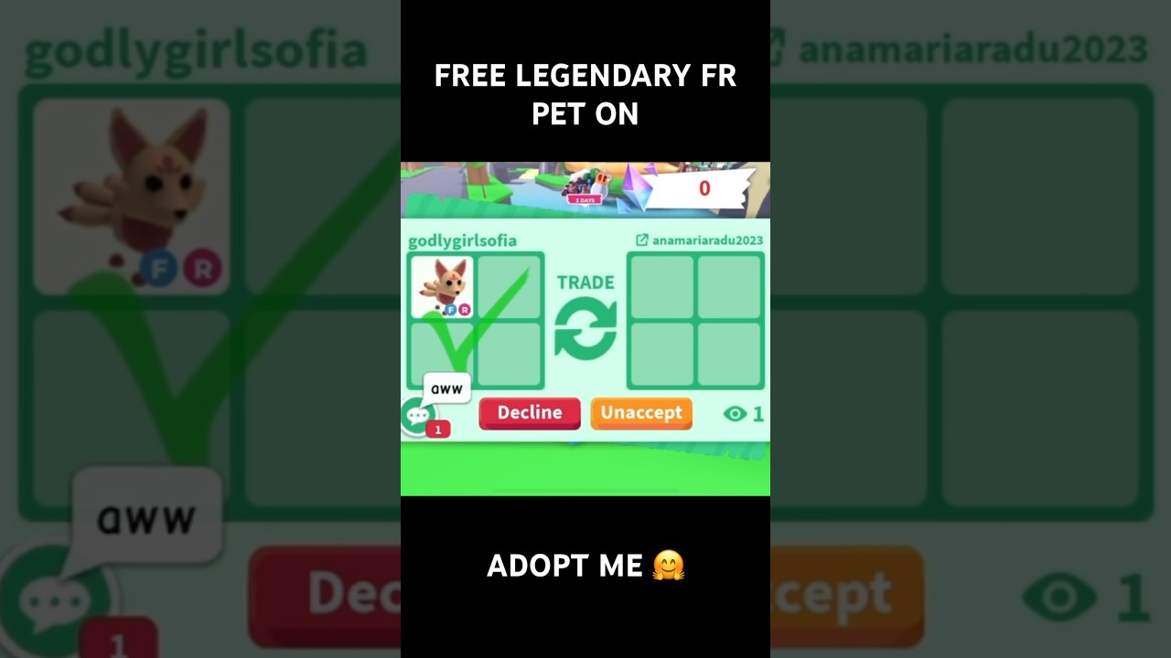 FREE LEGENDARY PETS ON ADOPT ME 😱