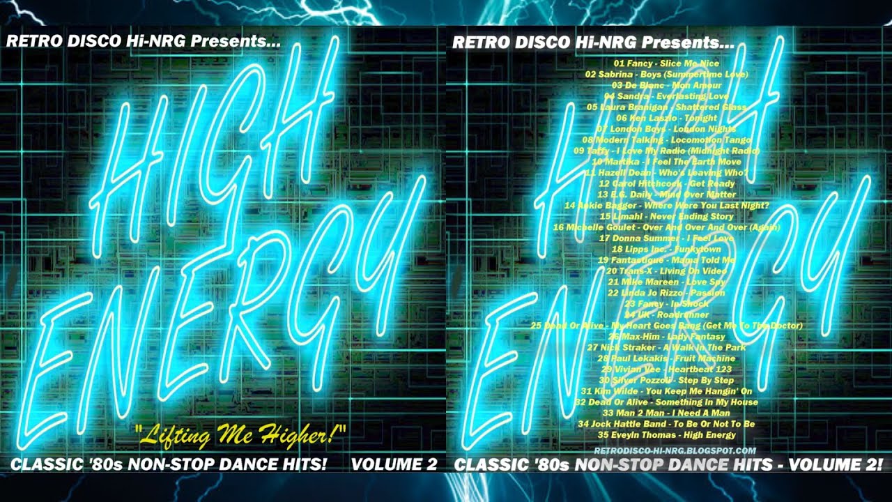 HIGH ENERGY⚡CLASSIC 80s NON-STOP DANCE HITS MIX - VOL.2 Various Artists Hi-NRG Italo Disco Synth-Pop