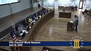 Montgomery City Council Work Session (June 16, 2026)
