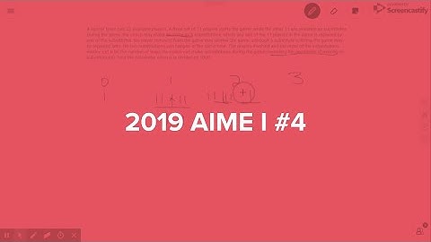 2019 AIME I #4