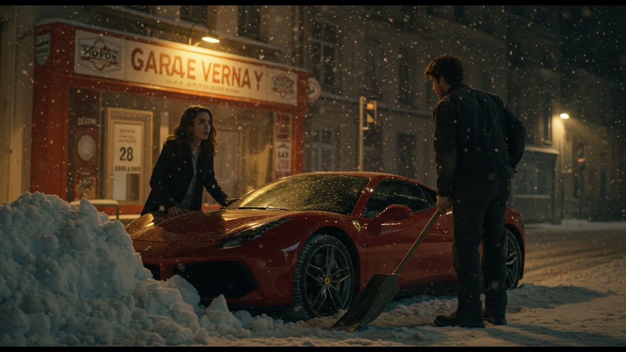 Mécanicien pauvre aide femme avec Ferrari prise dans neige — il ignore qu’elle est PDG millionnaire.