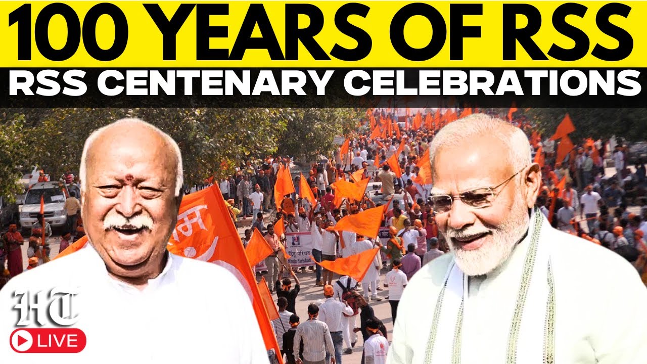 Modi Rss Walk PM Modi Live | PM Narendra Modi Joins RSS Centenary Celebrations In ...