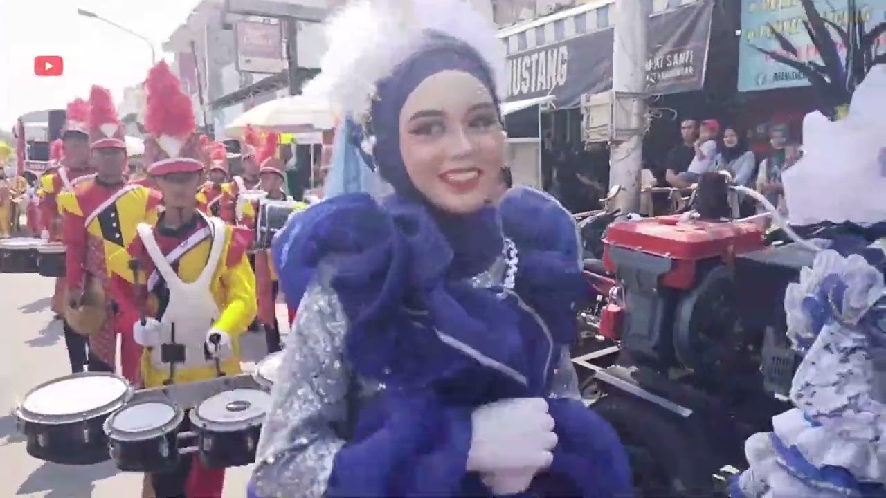 MARCHING BAND MTs NEGERI 1 BREBES | KARNAVAL HUT RI KE-79 KETANGGUNGAN