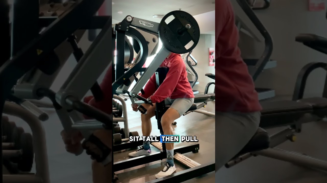 Seated Plate Loaded Low Row Machine