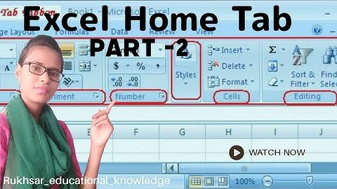 Ms Excel Home Tab In Hindi Part-2 #excel #hometab