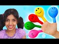 Daddy Finger Nursery Rhymes Learn Colors With Balloons سوسو تلعب بالبالونات المائية 