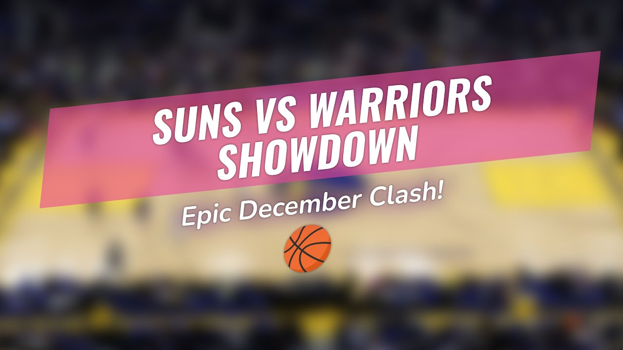 Suns vs Warriors Epic Clash! 🏀🔥 YouTube