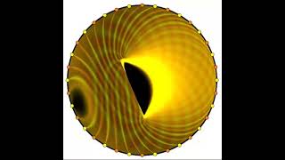 Rotating Kerr Black Hole vs Rotating Magnet Under Ferrocell (Silent Movie)