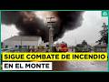 Gigantesco incendio afecta a planta industrial en El Monte: Evacuaron a 150 personas