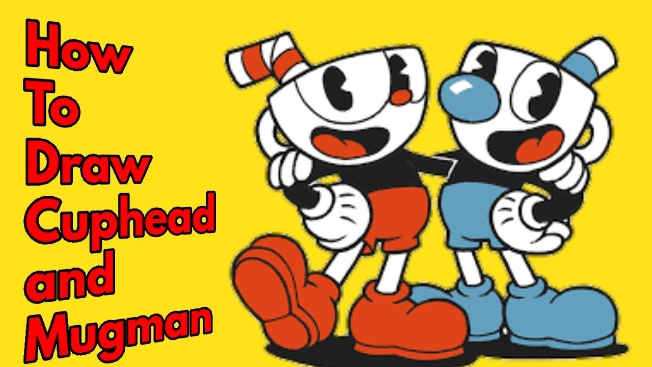 How to draw Cuphead and Mugman - YouTube