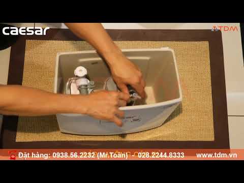 Video TDM.VN | Hướng dẫn cách thay bộ xả bồn cầu Caesar 2... - youtube