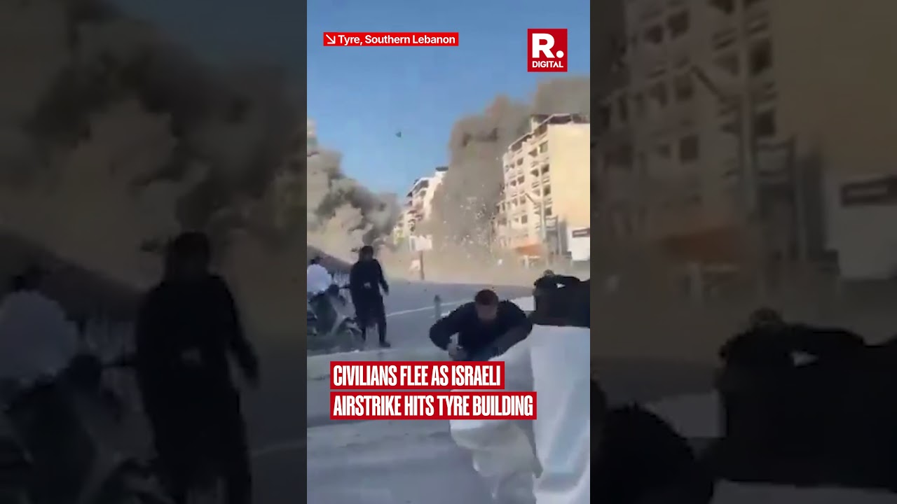 Civilians Flee as Israeli Airstrike Rock Tyre Building