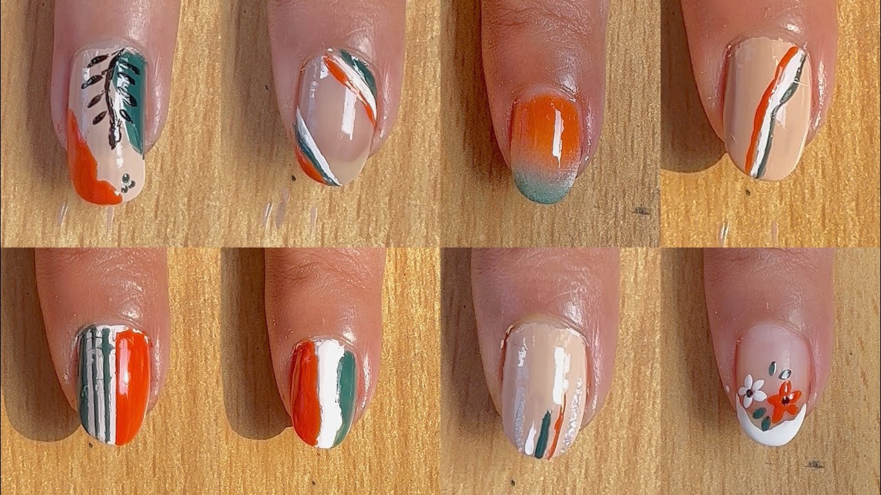Cute Republic Day nailart 💅💓🌸