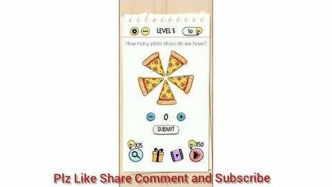 Brain test Level 5 | How many pizza slices do we have | Manddy Gaming