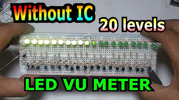 Without IC 20 levels BAR graph mode LED VU Meter, Moristo Lekka experiment